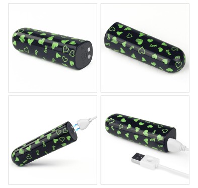 Rechargeable Glow-in-the-dark Heart Massager